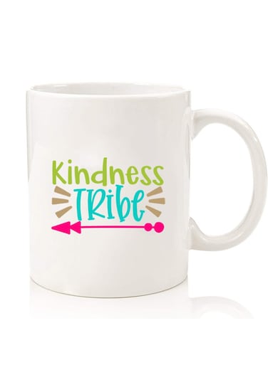 Premium Quality Two Sided Printed Coffee Mug Tea Cup For Home Office, Kids Men Women Kindness Tribe