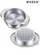 2 PCS Tuna Can Strainer Stainless Steel Food Can Strainer Sieve Household Drainage Oil Draining Basket Sink Frame with Two Ears Anti Slip High-temperature Resistant Slag Filtering Strainer