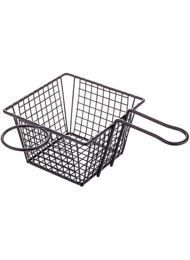 AKDC Fries Basket Black L(18CM) XW(22CM) XH(8CM) black