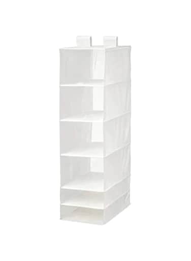 Skubb Storage Accessory Storage With 6 Compartments, White, 35X45X125 cm
