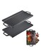 Reversible Grill Pan Plate ,Double Sided Baking Tray ,Cast Iron Griddle, Campfire Portable Black Rock BBQ Grill for Oven Gas Hob Indoor Outdoor Picnic Party Camping