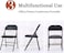 Emirates Living Foldable Multipurpose Chair – Portable & Lightweight with Soft Padded Seat   Ideal for Home, Dining, Outdoor, Camping & Fishing – Black