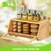 Emirates Living Bamboo Bread Box   Large Capacity Wooden Bread Storage Container with Window   Farmhouse Bread Holder for Kitchen Counter   Keeps Bread Fresh Longer