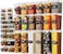 Emirates Living Plastic Food Storage Containers Set with Lids   Airtight Kitchen Organizer Jars for Spices, Pulses, Snacks &amp; Dry Food &ndash; Pack of 36