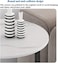 Al Nojoom Light Luxury Sofa Side Table   3-Tier Creative Wrought Iron Coffee/Corner Table for Living Room   Modern Side Table with Multi-Layer Storage Shelves
