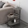 Al Nojoom Light Luxury Sofa Side Table   3-Tier Creative Wrought Iron Coffee/Corner Table for Living Room   Modern Side Table with Multi-Layer Storage Shelves