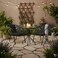 Al Nojoom Garden Dining Set 3 Piece (2 Chair and 1 Table) Outdoor Furniture Patio Dining Table and Chair Balcony Dinning Table and Chair Poly Rattan Anthracite &amp; BLACK Backyard table and chair set