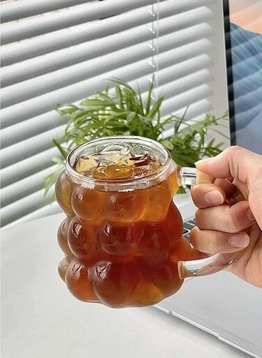 Creative Bubbles Shaped Water Glasses,Hot and Cold Resistant Drinking Glasses