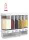 Wall Mounted Grains Food Dispenser White/Transparent 42.6cm