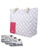 Wessleco Wine Tote Bag, Wine Purse with HIdden Spout Beach Wine Carrying Purse with 3x Wine Bladder Bag