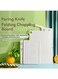 Foldable Plastic Cutting Board Set for Kitchen and Camping, Multi-Function Food Prep with Easy-Grip Design, Mini Lightweight Boards for Fruits, Vegetables and Outdoor Cooking (Beige)