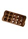 Easy Choc Praline Mould Brown 30x18.5mm
