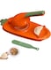 ECVV Dumpling Maker, Dumpling Skin Maker Dumpling Mould, Kitchen Dumpling Making Tool with Stuffing Spoon, Multi-function DIY Manual Dumpling Press Molds Set 2 in 1 (MULTICOLOR)