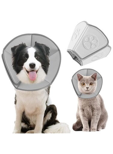 Soft Dog Cone Collar for After Surgery, Comfy Recovery Cones for Large Medium Small Dogs and Cats Wound Healing,Adjustable Protective Collar from Licking Scratching - XL