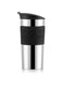 Bodum Stainless Steel Travel Mug 0.35L With Non Slip Silicone Sleeve - Black