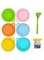 Coocicyi Can Lids Cover for Pet Food, 6 Pack Pet Food Can Cover Universal Silicone Cat Dog Food Can Lid 1 Fit 3 Standard Size Can Tops with 1 Spoons (multicolor)