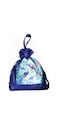 Swayam Faux Silk Draw String Closure Bag, Dark Blue, Gut09