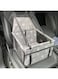 TCUOEVG Pet Dog Booster Seat, with Upgrade Support Rod, Breathable and Foldable Pet Car Basket, Pet Dog Car Portable Seat, Suitable for Small and Medium Pets