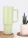 oz Stainless Steel Tumbler with Straw, Coffee Cup&iuml;&frac14;&OElig;Thermos Cup&iuml;&frac14;&OElig;Travel Cup&iuml;&frac14;&OElig;Vacuum Insulated Water Bottle for Home, Office , Car or Gym, Reusable Cup with Straw Leak Resistant Flip,Light Green