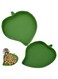 NeoStyle Reptile Leaf Food Water Bowl, 2pc Small Pet Drinking and Eating Water Bowl, 2 Sizes Suitable for Small Reptiles Such as Turtles And Lizards