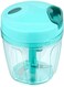 Candes Quick Hand Stainless Steel Blades, Vegetable And Fruits Chopper (Green)