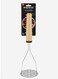 Heavy-Duty Stainless Steel Potato Masher with Wooden Handle &acirc;&euro;&ldquo; Efficient Mashing Tool for Potatoes &amp; Vegetables (26 cm)