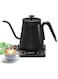 Electric Gooseneck Kettle 0.8L, Temperature Control Touch Screen Coffee Kettle Tea Pot Stainless Steel Pour Over Kettle, Hot Water Boiler Quick Heating 1350W for Coffee Tea Home Office, Auto Shut Off