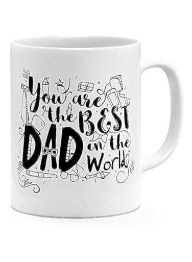 papeyone Ceramic You Are The Best Dad In The World Coffee Mug White