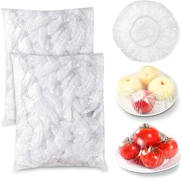 Fresh Keeping Bags 100pcs Food Covers,Reusable Elastic Food Storage Covers, Plastic Sealing Elastic Stretch Bowl Lids, Universal Kitchen Wrap Seal Caps (100pcs)
