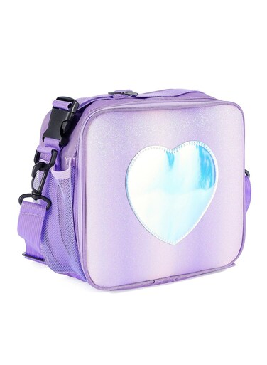 Kids Lunch Bag - Insulated Lunch Bag for Girls, Durable Water-Resistant Fabric, Zippered Pockets, Water Bottle Holder, Snack Bag, Small Lunch Bag, Lunchboxes Kids Accessories oxford Purple 25x9x22 cm