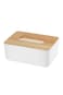 Box Towel Napkin Tissue Holder Brown 10x10x0.4cm
