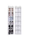 SeeWonder Over The Narrow Door Shoe Organizer with 12 Crystal Pockets Hanging Closet Door