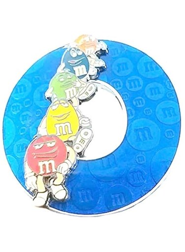M&amp;M's Refrigerator Alphabet Magnets size 6cm (Blue)
