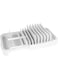 . Cabinet Organizer, Food Container Lid Storage with 10 Adjustable Dividers, Plastic Cabinet Lid Holder, Lid Rack for Cabinets and Deep Drawers, Efficient Kitchen Organization