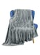 PIONEER SILKY SOFT FLANNEL BLANKET BLACK 200 X 220 CM SILVER GREY