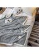 Comfy Soft Comfortable Bed Blanket Cotton Grey 150x200cm