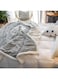Comfy Soft Comfortable Bed Blanket Cotton Grey 150x200cm