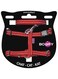 Bobby cat pack harness plus leash safe, red