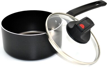 مقلاة من الالومنيوم مع وعاء طهي مانع للالتصاق من برستيج, الالومنيوم, احمر, 20 CM