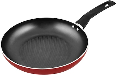 Prestige Safecook Non-Stick 26cm Open Frypan, Induction Compatible Frying Pan Non-Stick, Diamond Shield Triple Coated Pan - PR22091 - Black