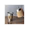 Portable Tea Set with Cork Insulated Bag, 4-Piece Set, Stainless Steel Cups, 200ml Capacity, Brown
