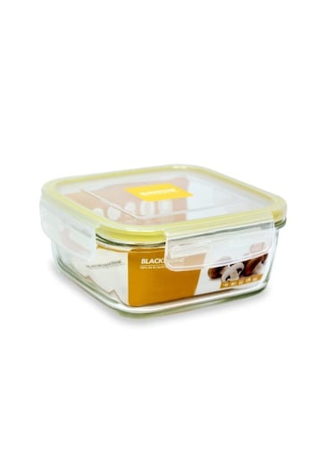Glass Food Container with Airtight Lid Rectangle Shape 1220ml