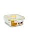 Glass Food Container with Airtight Lid Rectangle Shape 1220ml