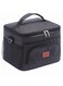 Qiccijoo Lunch Bags 15L Insulated Cooler Bag for Men Women, Reusable Insulated Waterproof Lunch Bag for Office Work School Picnic Beach Gym (Black)
