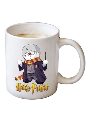 Your Wall Harry Potter Doraemon Printed Coffee Mug White/Purple/Grey