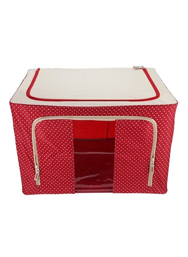 Organizer Storage Bag Red/Beige 50x50x50cm