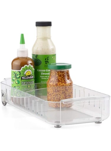YouCopia RollOut Old Fridge Caddy, 6" Wide, Clear