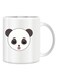 Funny Face Design With Panda Mug White/Black/Grey