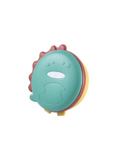 double-layer children's stainless steel cartoon lunch box(This 400g, 20&Atilde;&mdash;20&Atilde;&mdash;8.5cm lunch box is equipped with a rust-proof medical-grade SUS316 steel bowl and a matte green dinosaur PP shell, which can resist falling and sliding. Each part is quickly split, washed without odor, and then neatly stuffed into a backpack for school, picnic or travel.)