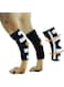 3-in-1 Dog Rear Leg Splint Braces Combo for Support, Stabilization and Immobilization, Help Canine Hind Leg Rehabilitation, Stability and Mobility (Black, M)